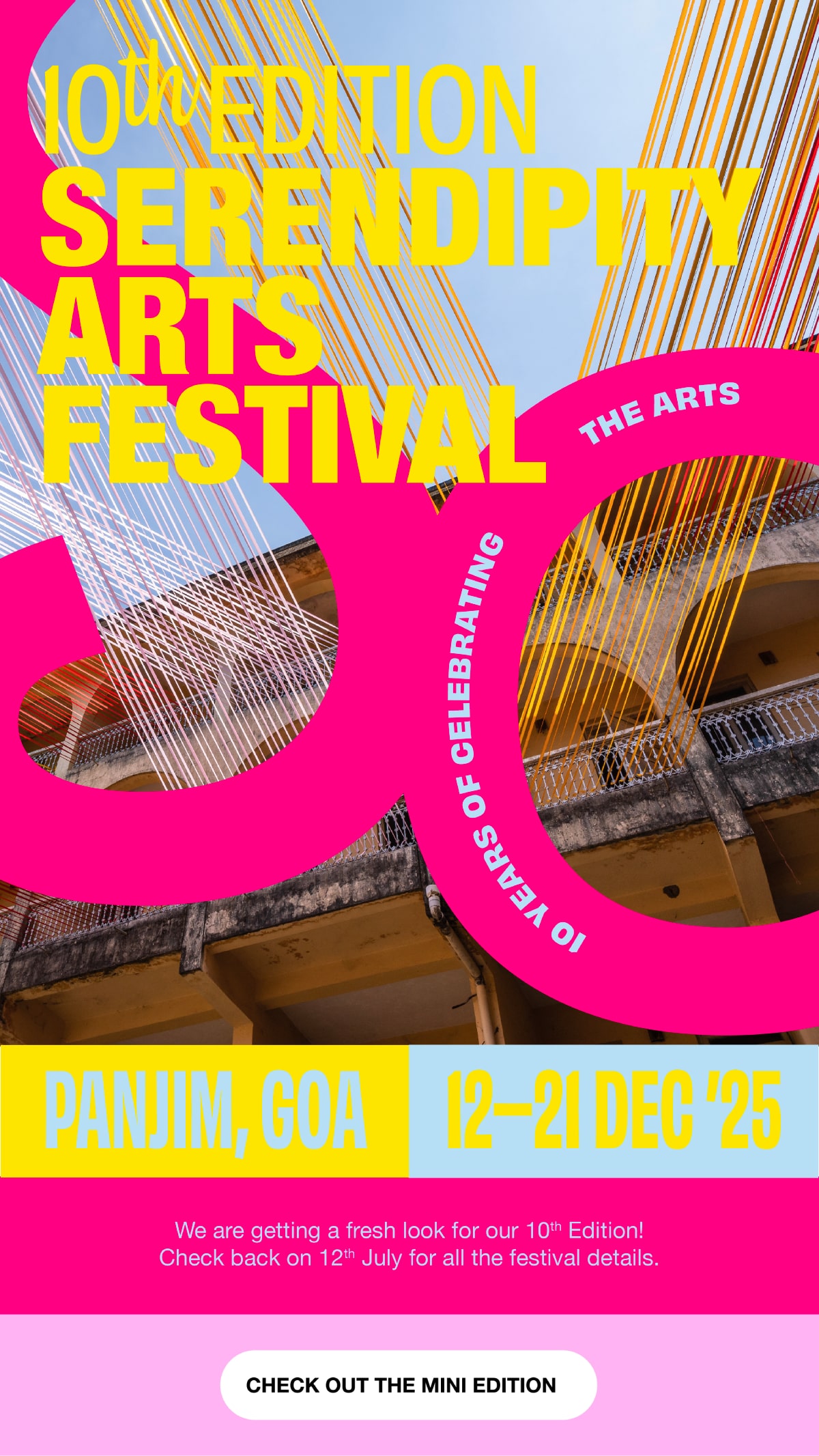 Serendipity Arts Festival Banner - Mobile