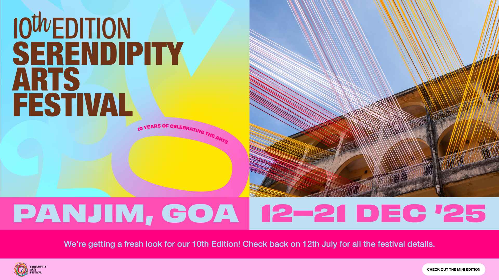 Serendipity Arts Festival Banner - Desktop